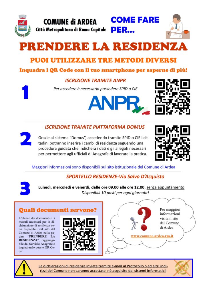 Prendere la residenza